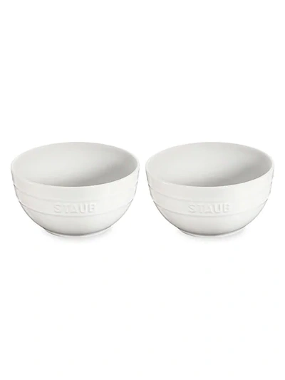 Staub Ceramic 2-piece Universal Bowl Set In White