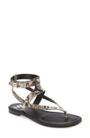Michael Michael Kors Pearson Leather Sandals In Snake Print