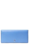 Kate Spade Polly Leather Bifold Wallet In Deep Cornflower