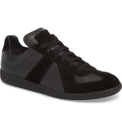 Mm6 Maison Margiela Replica Low Top Sneaker In Black