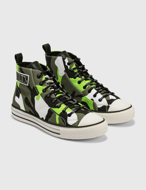 camo high top shoes