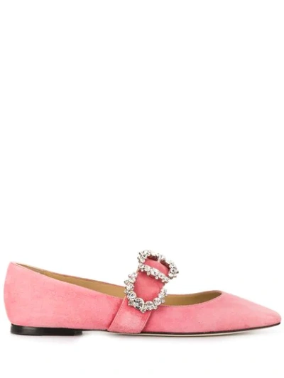 Jimmy Choo Goodwin Flat Shoes In Pink