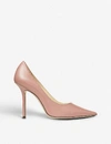 Jimmy Choo Love 100 Liquid-leather Courts In Blush