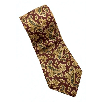 Pre-owned Burberry Silk Tie In Multicolour