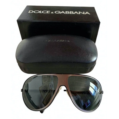 Pre-owned Dolce & Gabbana Black Metal Sunglasses