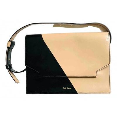 Pre-owned Paul Smith Patent Leather Handbag In Beige