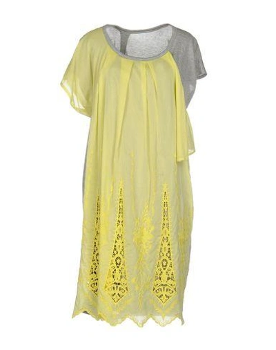 Zucca Short Dress In Yellow