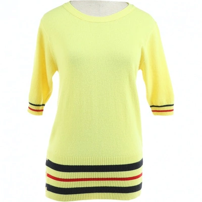 Pre-owned Thom Browne Cashmere Jumper In Yellow