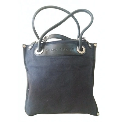 Pre-owned Escada Cloth Handbag In Blue
