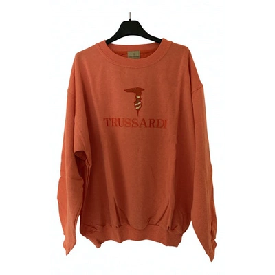 Pre-owned Trussardi Orange Cotton Knitwear