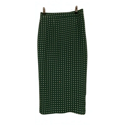 Pre-owned A.l.c Silk Mid-length Skirt In Green