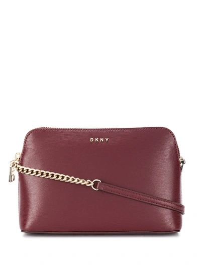 Dkny Bryant Leather Mini Bag In Red