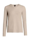 Saks Fifth Avenue Collection Featherweight Cashmere Sweater In Chanterelle Heather