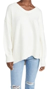 Free People Brookside Tunic Sweater In Ivory