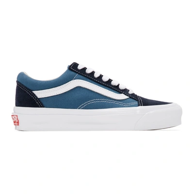 Vans Mens Navy Old Skool Og Lx Cotton-canvas Low-top Trainers 7