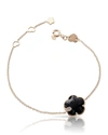 Pasquale Bruni Women's Petit Joli 18k Rose Gold, Black Onyx, & Diamond Flower Charm Bracelet In Black/rose Gold