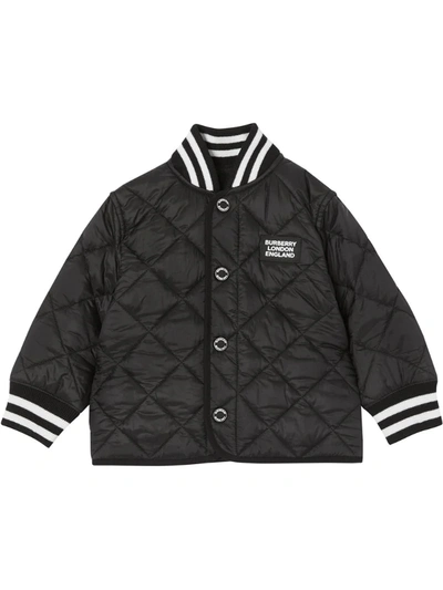 Burberry Baby's & Little Kid's Delaney Quilted Bomber Jacket In Black