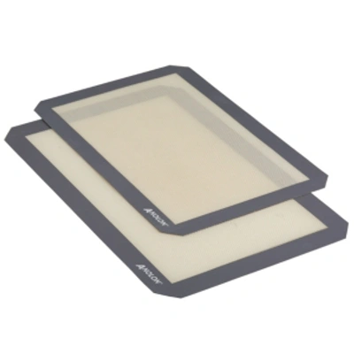Anolon Advanced Set Of 2 Silicone Baking Mats In Gray