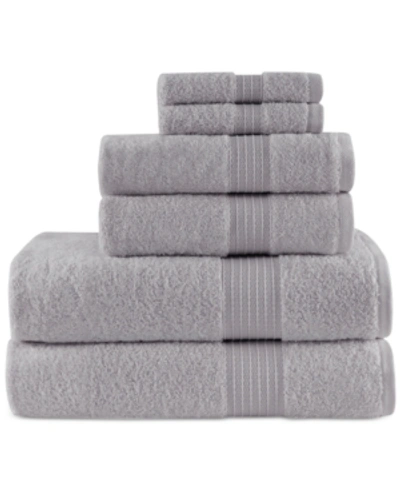 Madison Park Quick Dry 6-pc. Bath Towel Set Bedding In Grey
