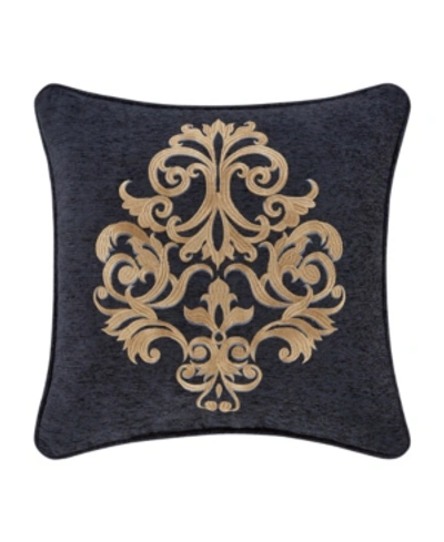 J Queen New York Luciana Embellished Decorative Pillow, 18" X 18" In Indigo