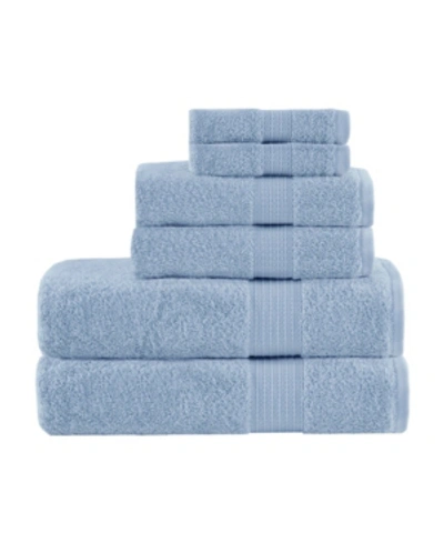 Madison Park Quick Dry 6-pc. Bath Towel Set Bedding In Blue