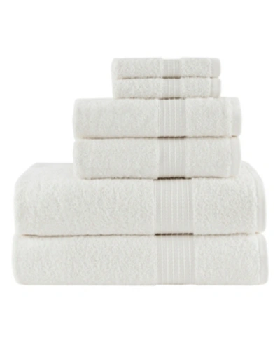 Madison Park Quick Dry 6-pc. Bath Towel Set Bedding In White