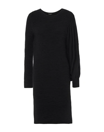 Akris Textured Bishop Long Sleeves Dress In Black