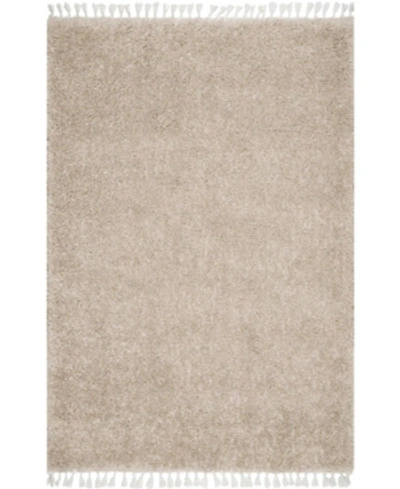 Nuloom Belleza Plush Neva 5'3" X 7'7" Area Rugs In Tan/beige