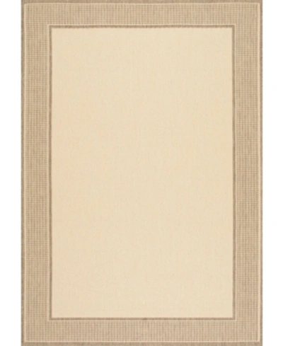 Nuloom Dawn Gris Border Beige 5'3" X 7'6" Outdoor Area Rug In Tan/beige
