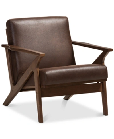 Furniture Wynola Lounge Chair In Dark Brown