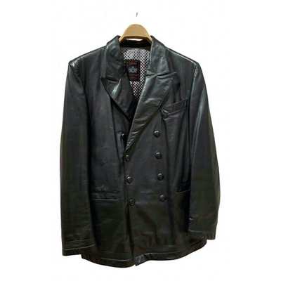Pre-owned Jean Paul Gaultier Leather Jacket In Black