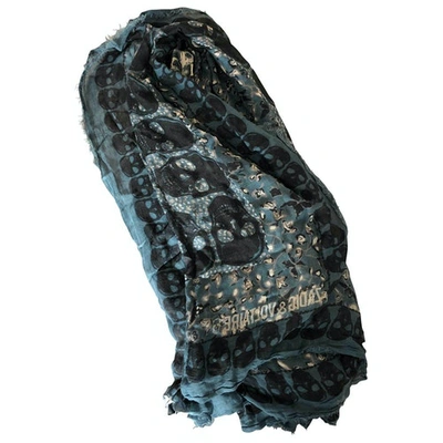 Pre-owned Zadig & Voltaire Blue Scarf