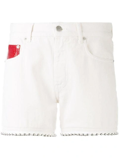 Alyx - Studded Shorts  In White