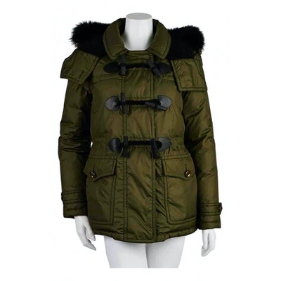 Pre-owned Burberry Puffer In Khaki