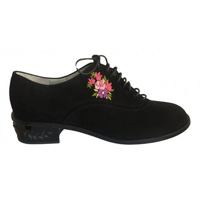 Pre-owned Rayne London Lace Ups In Black