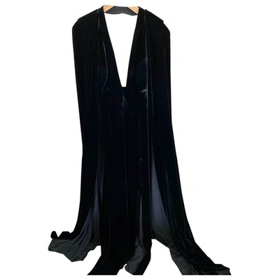 Pre-owned La Mania Maxi Dress In Black