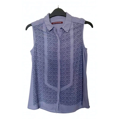 Pre-owned Comptoir Des Cotonniers Blue Polyester Top