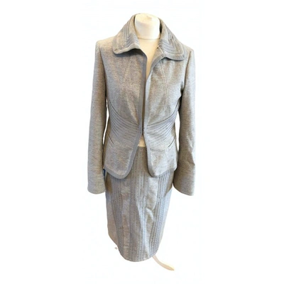 Pre-owned Max Mara Wool Suit Jacket In Grey