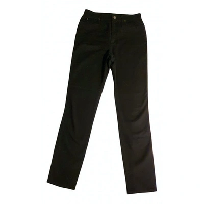 Pre-owned Alexander Mcqueen Black Cotton - Elasthane Jeans