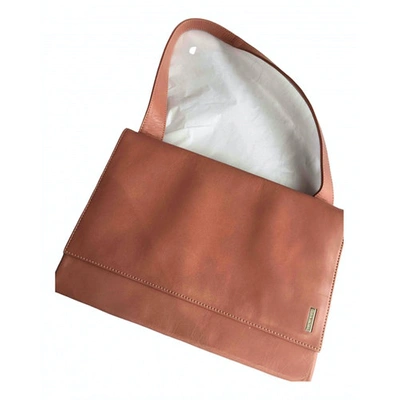 Pre-owned Bruno Magli Pink Leather Handbag