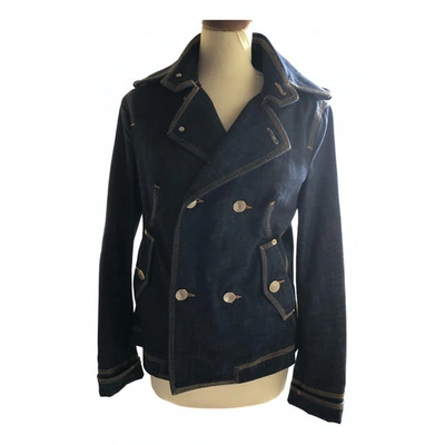 Pre-owned Dsquared2 Blue Cotton Jacket