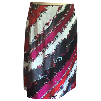 Pre-owned Emilio Pucci Velvet Mid-length Skirt In Multicolour