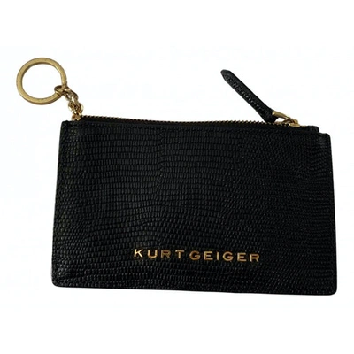 Pre-owned Kurt Geiger Leather Wallet In Black