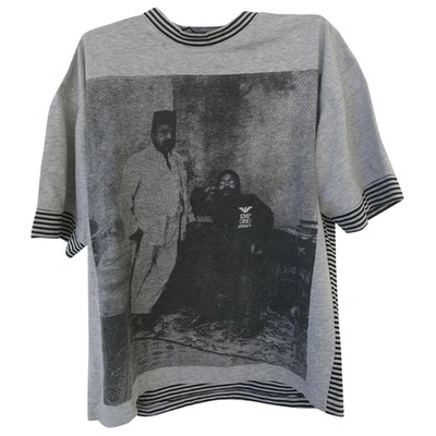 Pre-owned Emporio Armani Grey Cotton T-shirt