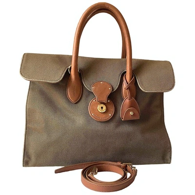 Pre-owned Ralph Lauren Ricky Green Cloth Handbag