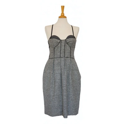 Pre-owned Proenza Schouler Wool Mid-length Dress In Grey