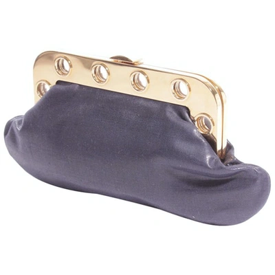 Pre-owned Charlotte Olympia Blue Leather Clutch Bag