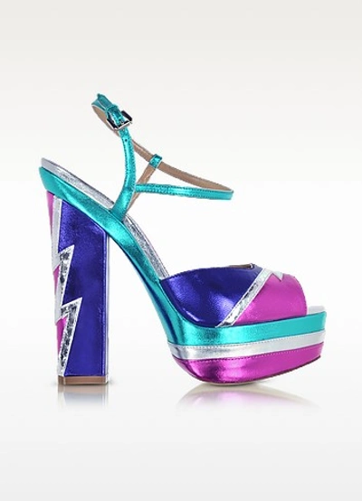Dsquared2 Glam Flash Sandals In Multicolor