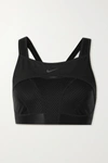Nike Alpha Ultrabreathe Cutout Mesh-paneled Sports Bra In Black