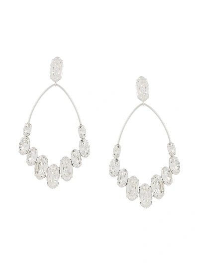Isabel Marant Ho La La Silver-tone Crystal Earrings